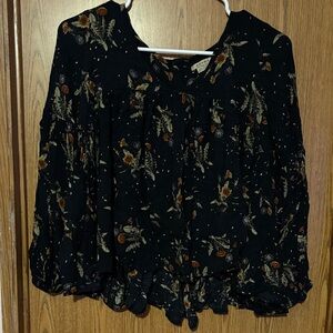 Anama dark navy  Floral Blouse